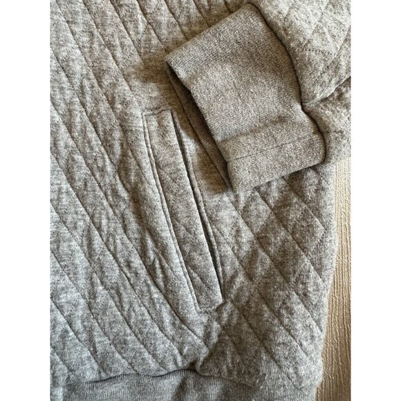 Banana Republic Cozy Quilted Gray Full Zip Lightweight Jacket Coat Women Small - Picture 8 of 8